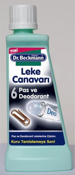 Dr. Beckmann Leke Canavarı Pas ve Deodorant Leke Çıkaracı 50ML