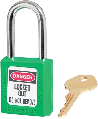 Master Lock Ml410Grn Giriş Farklı Asma Kilit, Yeşil, 1/4 “X 1-1/2"
