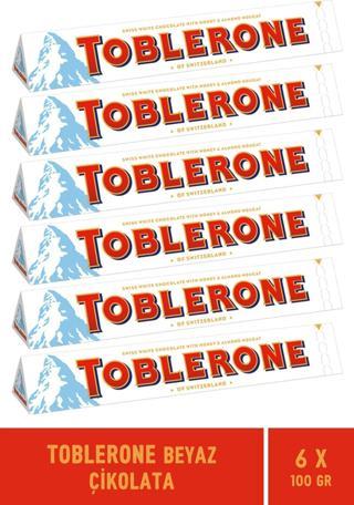 Toblerone Beyaz Çikolata 100 Gr - 6 Adet