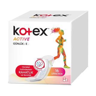 Kotex Active Ultra İnce Günlük Ped 16lı
