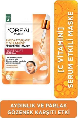 L'Oréal Paris Revitalift Clinical Anında Aydınlatıcı C Vitamini Serum Etkili Maske