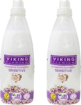 Viking Premium Konsantre Çamaşır Yumuşatıcı - Sensitive 1200 ml 2 Adet