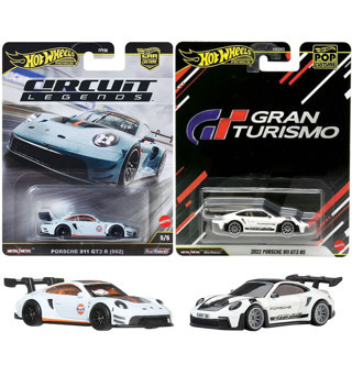 Hot Wheels Premium Set - 2022 Porsche 911 GT3 RS & Porsche 911 GT3 R (992) (1/64)