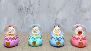 Ttt Şans Kedisi Işıklı Kar Küresi