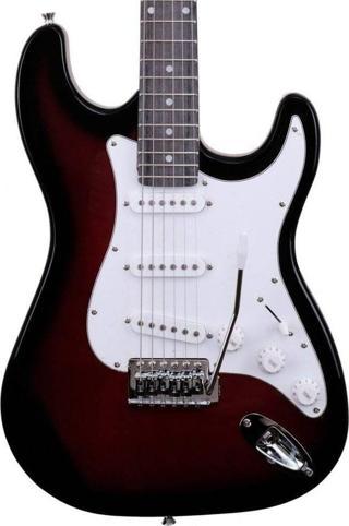 Angel Aeg100-Rds Kırmızı Elektro Gitar Kılıf Ve Pena