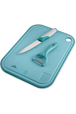 Kurra Store Smart Green Kesme Tahtası Soyacak Ve Bıçak Set