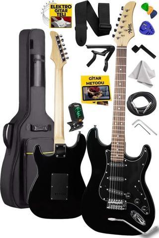 Midex RPH-30BK Full Black Profesyonel Elektro Gitar (Çanta Askı Capo Tuner Pena Kablo Yedek Tel)