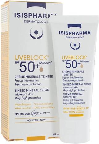 Isis Pharma Uveblock Spf 50+Tinted Mineral Cream 40 ml Renkli Güneş Koruyucu