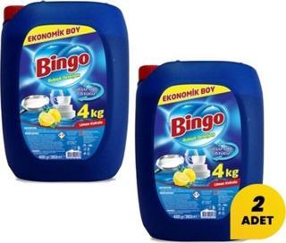 Bingo Elde Sıvı Bulaşık Deterjanı 8 Kg (4 Kg*2 Adet)