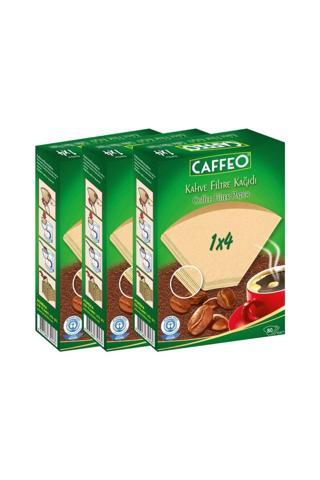 Caffeo Kahve Filtre Kağıdı 1X4 80 Adet 3 Lü Set 240 Adet