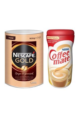 Nescafe Gold Teneke Kutu 900 Gr + Coffee Mate 400 Gr