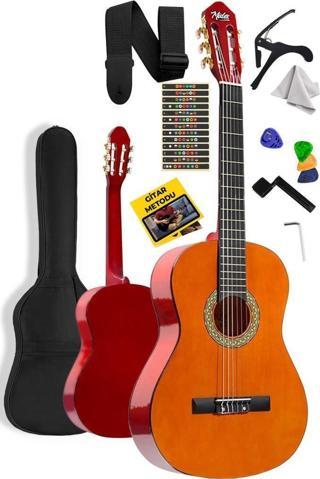 Midex CG-270M Doğal Renk Klasik Gitar 4/4 Yetişkin Boy Sap Ayarlı Full Set