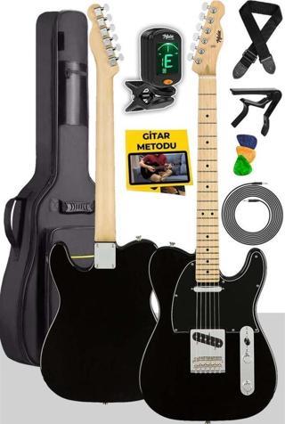 Midex Telecaster Black SS Elektro Gitar Full Set