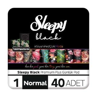 Sleepy Günlük Ped Black Süper Eko Normal 40'lı