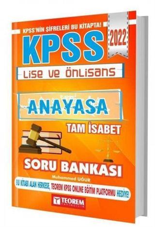 2022 KPSS Lise Önlisans Tam İsabet Anayasa Soru Bankası - Teorem Yayınları
