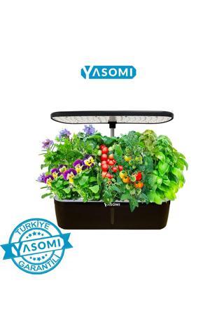 Yasomi S12 Siyah Smart Planter Akıllı Ev Bahçesi 12 Li ( Türkiye Garantili )