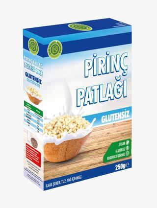 Glutensiz Fabrika Glutensiz Pirinç Patlağı Sade 250 Gram Katkısız Vegan