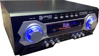 Denox Logic 802 Çift Telsiz Mikrofonlu 120Watt Stereo Amfi Mixer