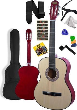 Midex CG-36NT Kaliteli 36 İnç 3/4 Juniur Çocuk Gitarı 8-12 Yaş Arası (Çanta Askı Capo Nota Sticker Pena Metod)