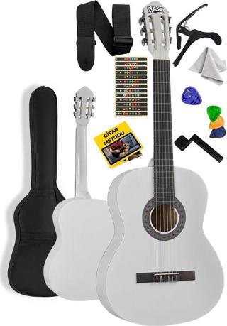 Midex CG-36WH Kaliteli 36 İnç 3/4 Juniur Çocuk Gitarı 8-12 Yaş Arası (Çanta Askı Capo Nota Sticker Pena Metod)