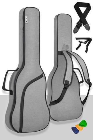 Midex ELC-40PAK Case Elektro Gitar Çantası Gigbag Su Geçirmez Kalın Kılıf (Çanta Askı Capo)
