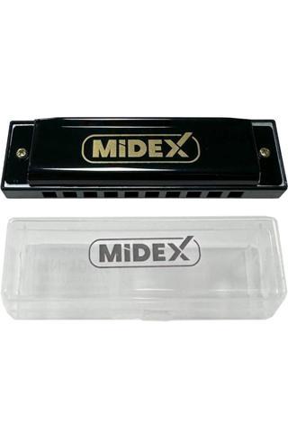 Midex HN-10BK Siyah Örf Aletleri 10 Delikli Mızıka 