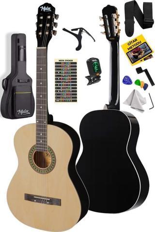 Midex MGX-151 Üst Kalite SOLAK Klasik Gitar Sap Ayarlı Doğal Ahşap Gül Klavye 4/4 Yetişkin