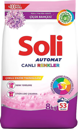 Soli Automat Canlı Renkler 8 Kg