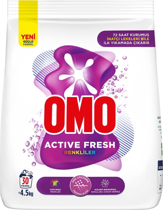 Omo Actıve Fresh Renk 30 Yıkama 4.5 Kg