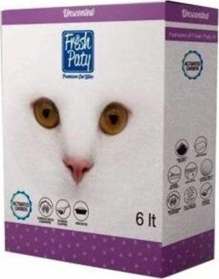 Fresh Paty Unscented Aktif Karbonlu Kokusuz Topaklaşan Bentonit Kedi Kumu 2 X 6 L