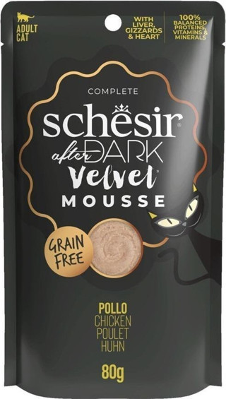 Schesir After Dark Velvet Mousse Tavuklu Yetişkin Kedi Konservesi 80 Gr