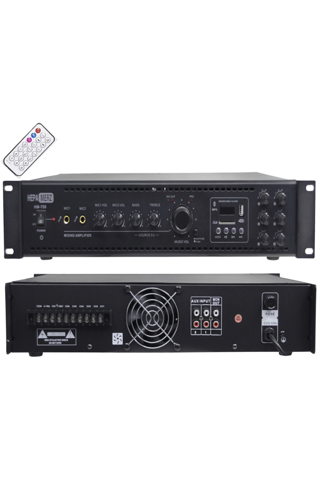 Hepa Merz HM750 - 6 Bölgeli Amfi 750 Watt 6 Zone Mikser Amfi Usb Bluetooth
