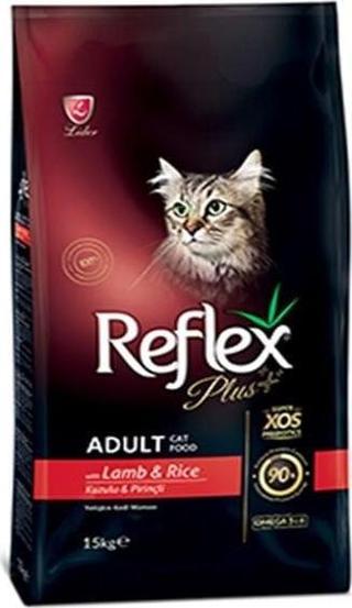 Reflex Plus Adult Kuzu ve Pirinçli Yetişkin Kedi Maması 15 Kg