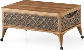 Zerenland Zeren711akıllı Sehpa Sihirli Sehpa Orta Sehpa Antrasit Ceviz