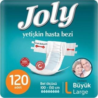 Joly Esnek Belbantlı Large (büyük Boy) Hasta Bezi 120 Adet