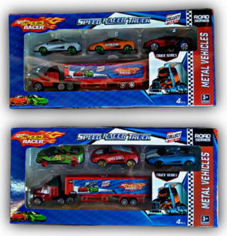 Toysan TOY-40 4'lü Speed Racer Metal Araba Oyuncak