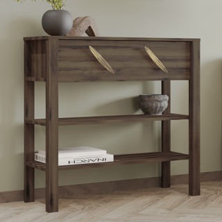 İnarch Dizayn Henric 90 cm Tek Kapaklı Modern Dresuar – Raflı Konsol & Antre Dolabı