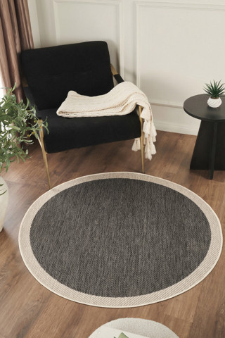 Sisalux 3089 Antrasit Sisal Dokuma Jüt Kilim Hav Toz Vermez Halı Salon Mutfak Oturma Odası Halısı