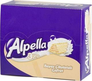 Alpella 3gen Beyaz Çikolatalı Gofret
