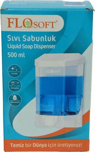 FloSoft Sıvı Sabunluk ve Şampuan Makinası Şeffaf Renk 500 ML Hacimli