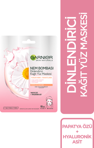 GARNIER PEMBE MASKE KURU HASSAS ASKILI
