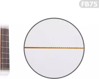 Gitar Perdesi Prinç 1 Adet 0,75 mm FB75