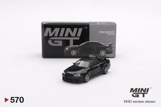 Mini GT Nissan Skyline GT-R (R34) V-Spec Black Pearl - 570