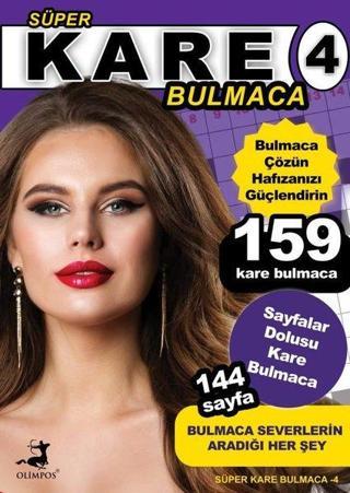 Süper Kare Bulmaca - 4 - Bertan Kodamanoğlu - Olimpos Yayınları