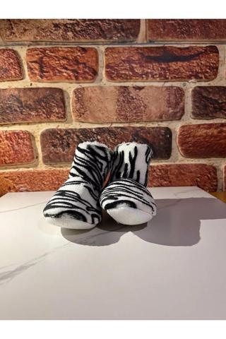 My Retail Zebra Desenli Bebek Panduf