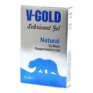 V-Gold Natural Su Bazlı Kayganlaştırıcı Jel Sade 5 x 5ML