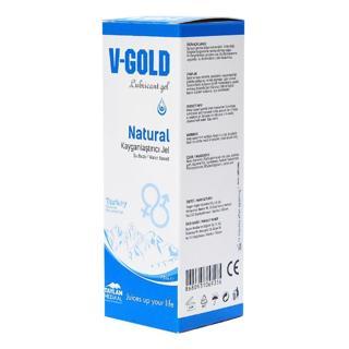 V-Gold Natural Su Bazlı Kayganlaştırıcı Jel Sade 75ML Lubricant Gel