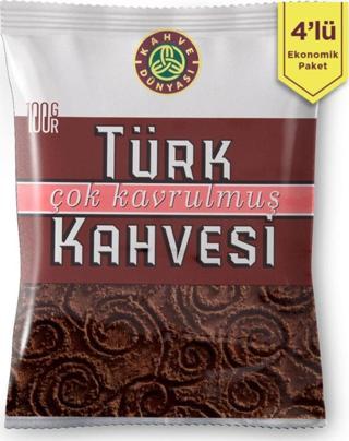 4'lü Çok Kavrulmuş Türk Kahvesi 100gr