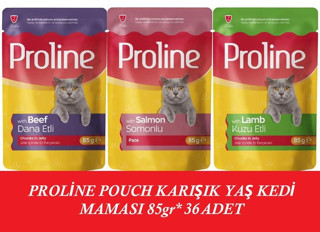 Proline Pouch Karışık Yaş Kedi Mama 36 x 85 Gr