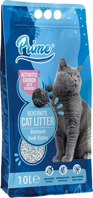 Prime Aktif Karbonlu Kedi Kumu 10 Lt